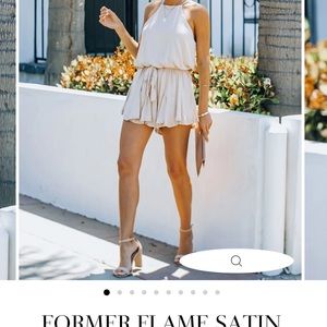 NWT satin romper!
